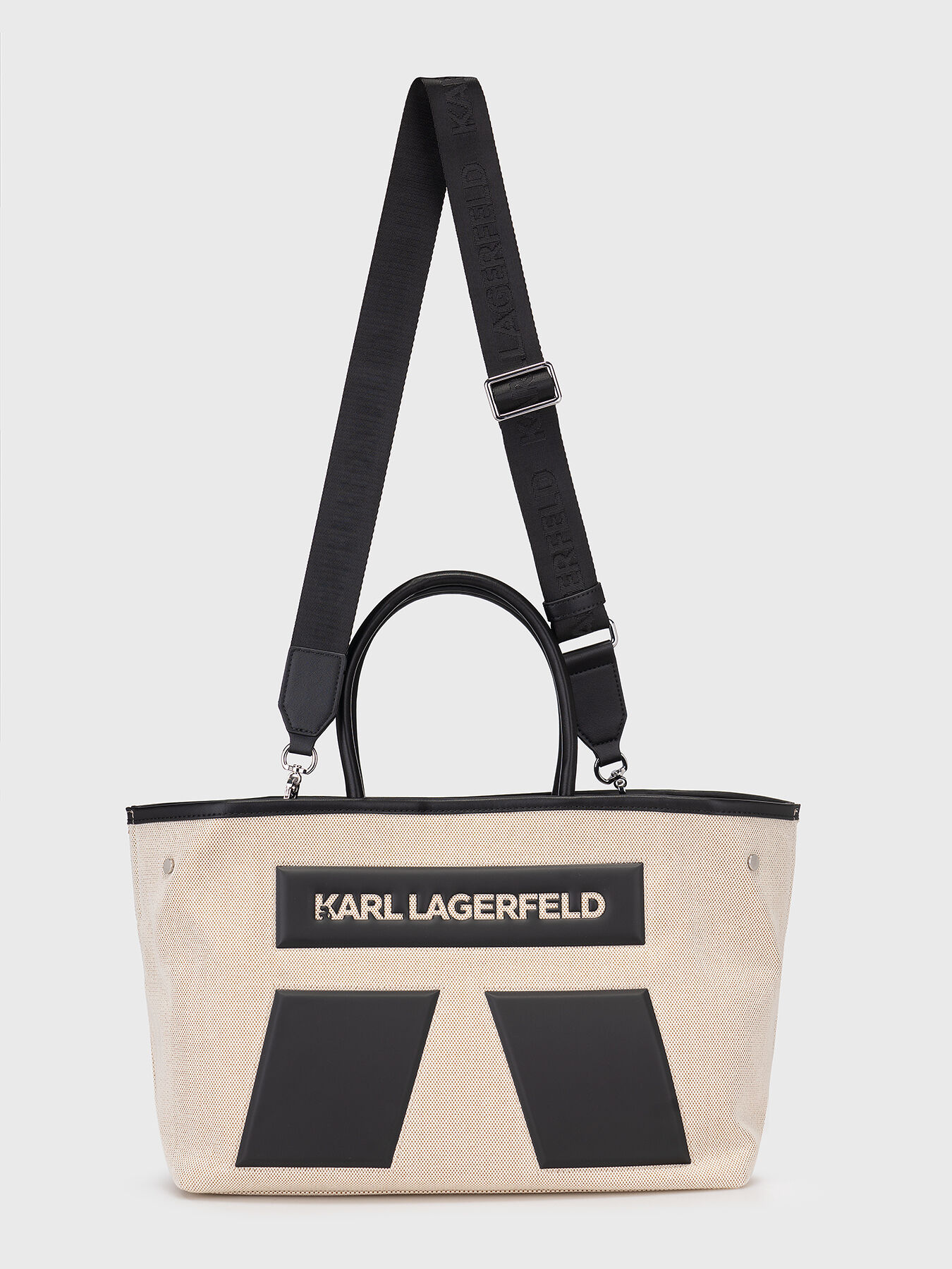 Shopper bag with contrast logo brand Karl Lagerfeld