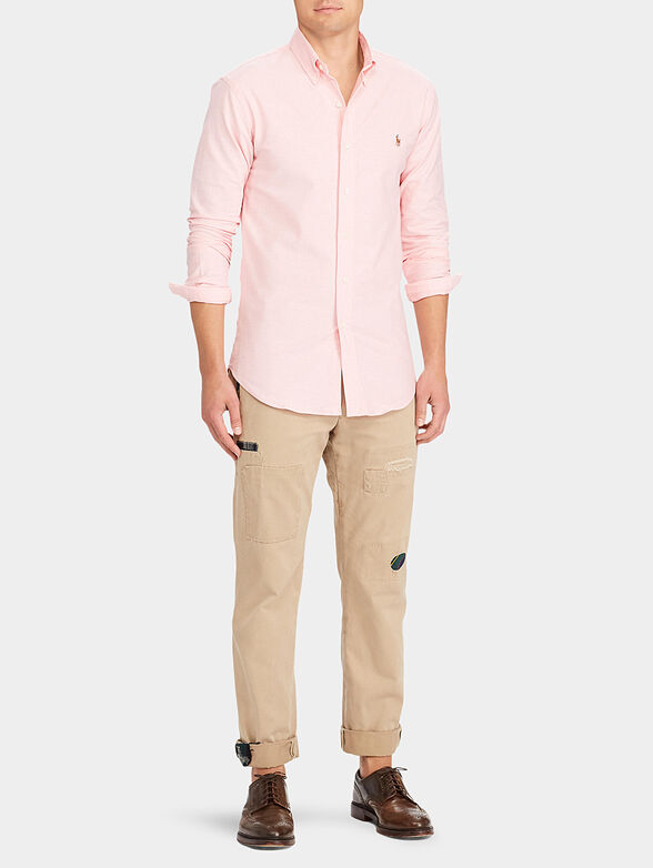 Pink cotton Oxford shirt - 2