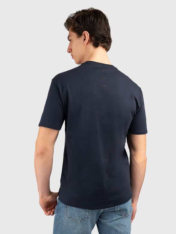 Dark blue cotton T-shirt - 2