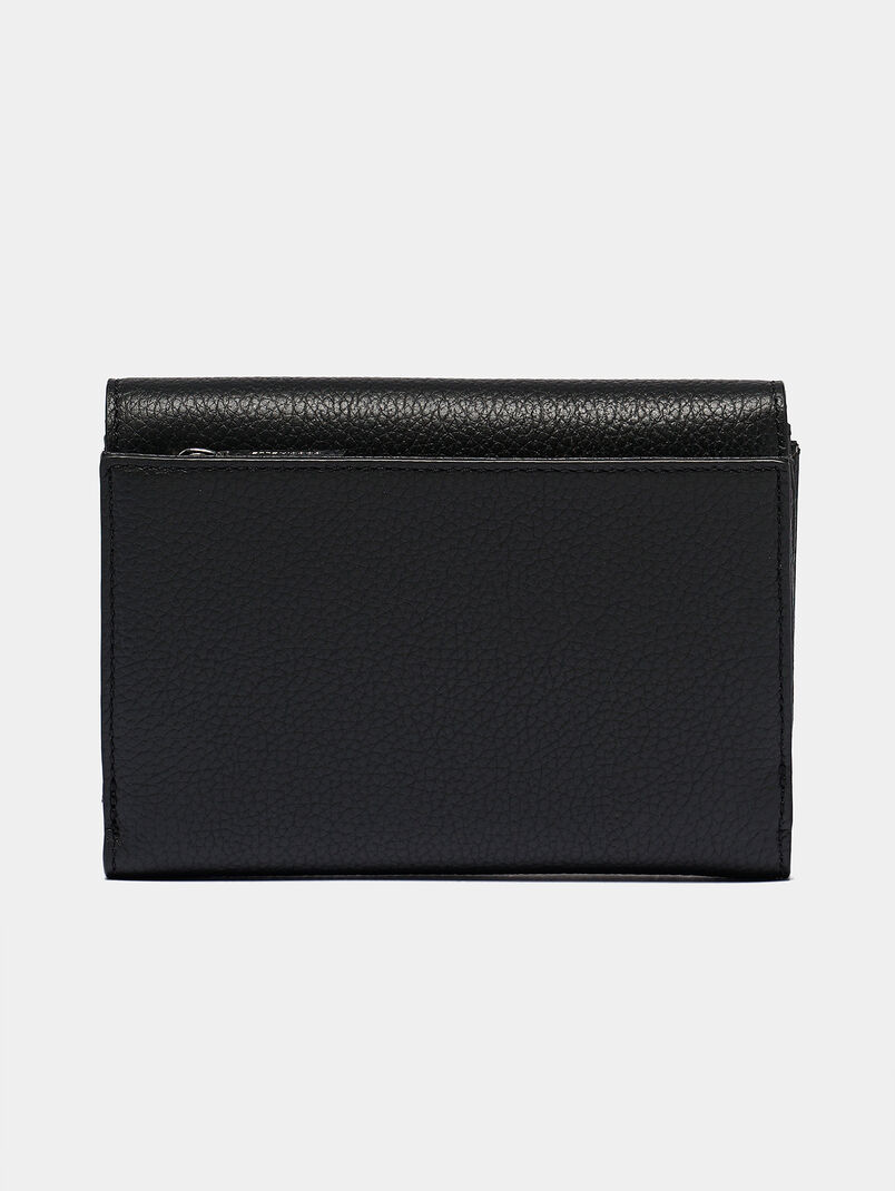 Black genuine leather wallet - 3