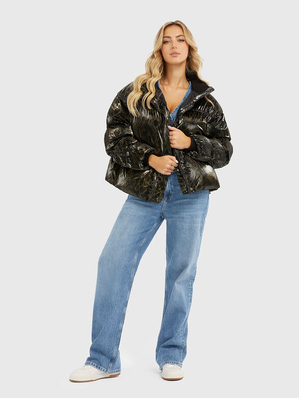 MARIKA puffer jacket with an animal print - 2