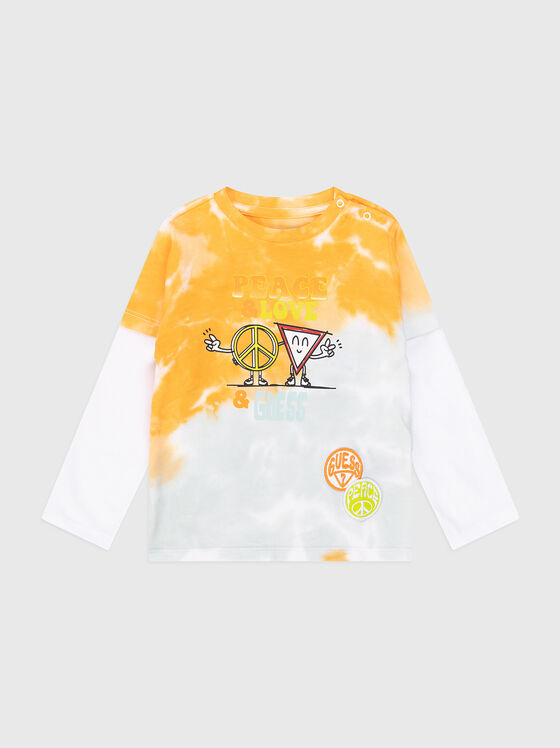 Блуза с tie-dye ефект - 1