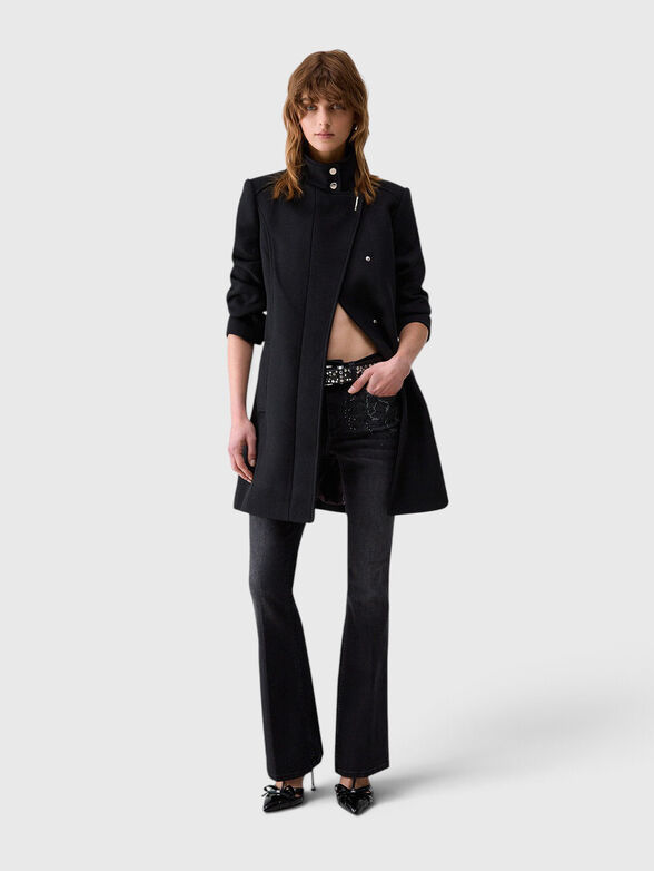 Beige wool coat - 3