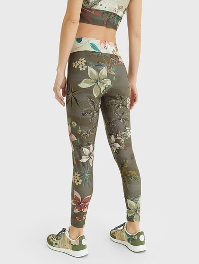 Leggings with floral print - 6