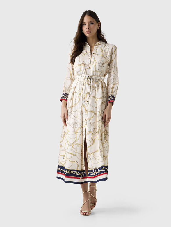 AMANDA print midi dress - 1
