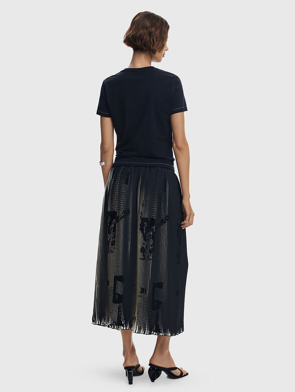 Skirt with contrasting print - 2