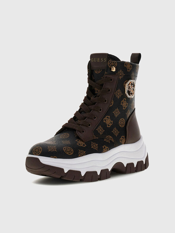 BENZON ankle boots with monogram - 2