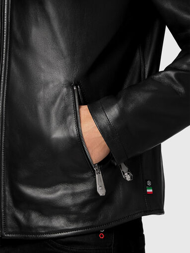 Black leather jacket  - 5