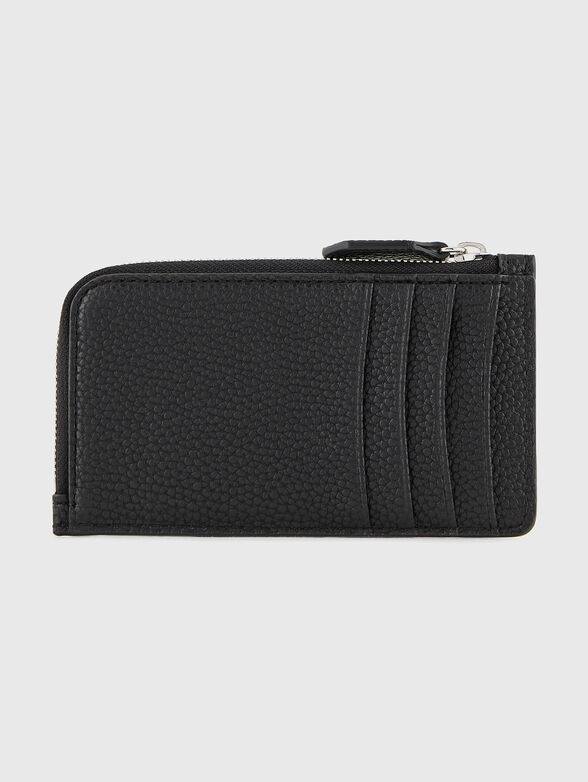 Black card holder with logo inscription - 2