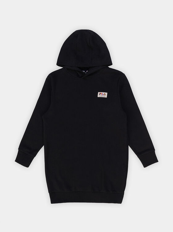 Черна рокля тип суитшърт TORANO CASTELLO - 1