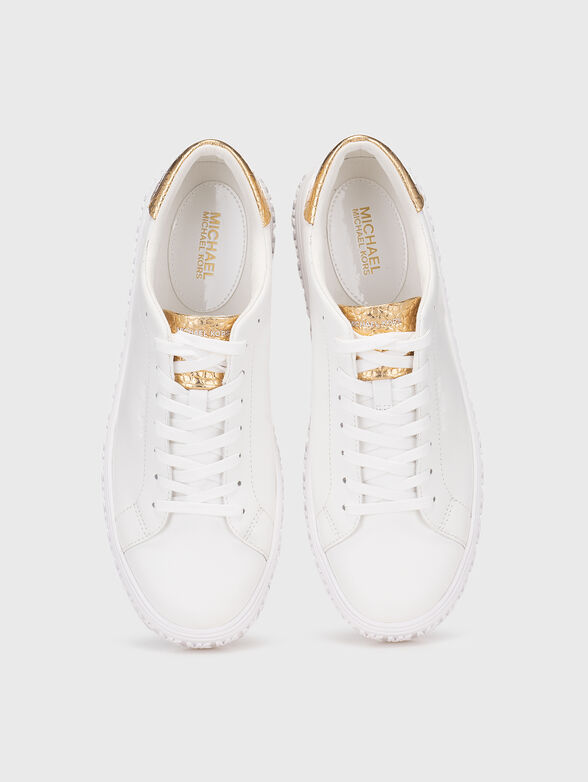 GROVE leather sneakers with gold details - 6