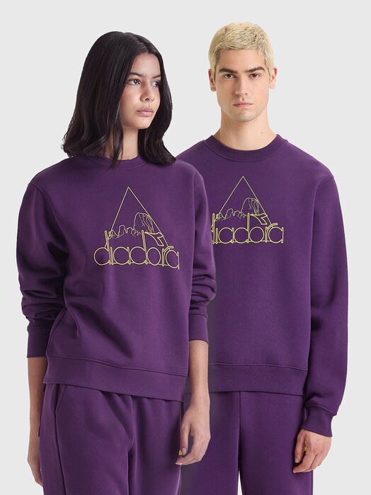 Unisex sweatshirt with logo print
