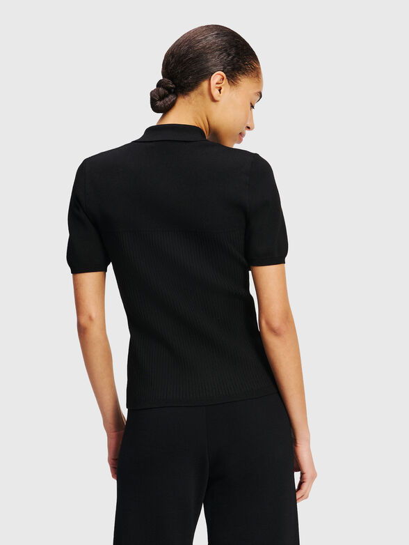 Polo shirt with gold buttons - 3