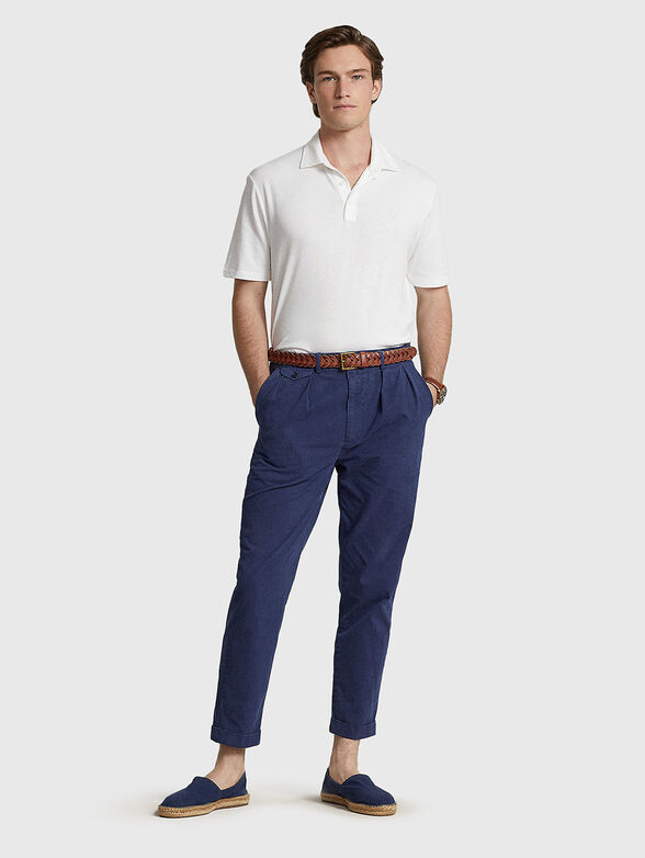 Polo shirt in cotton and linen - 2