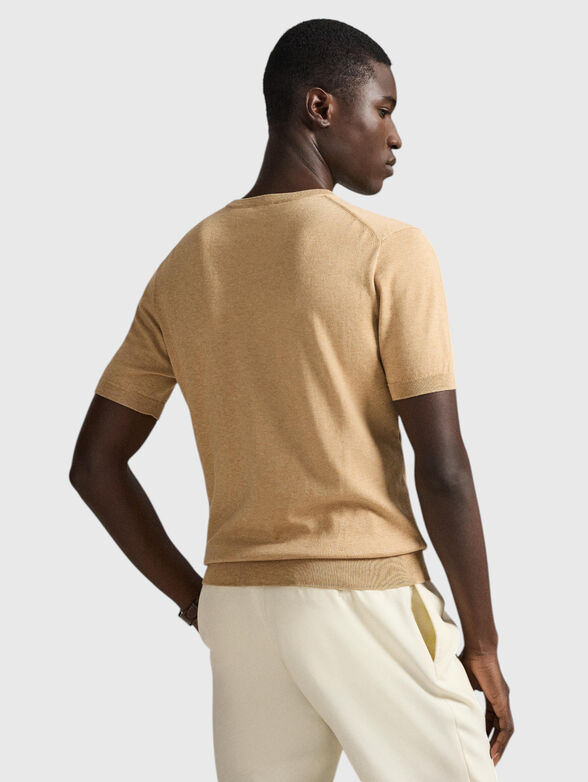 Short-sleeved sweater with embroidered logo - 3