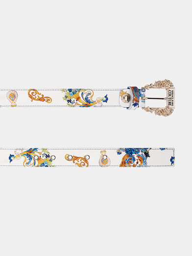 Belt with multicolor baroque print - 2