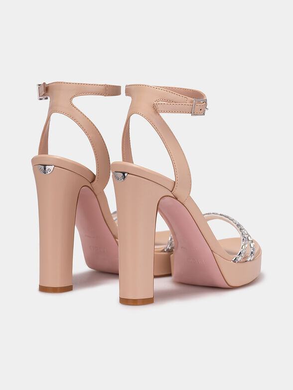 KRISTINE 3 leather sandals - 3