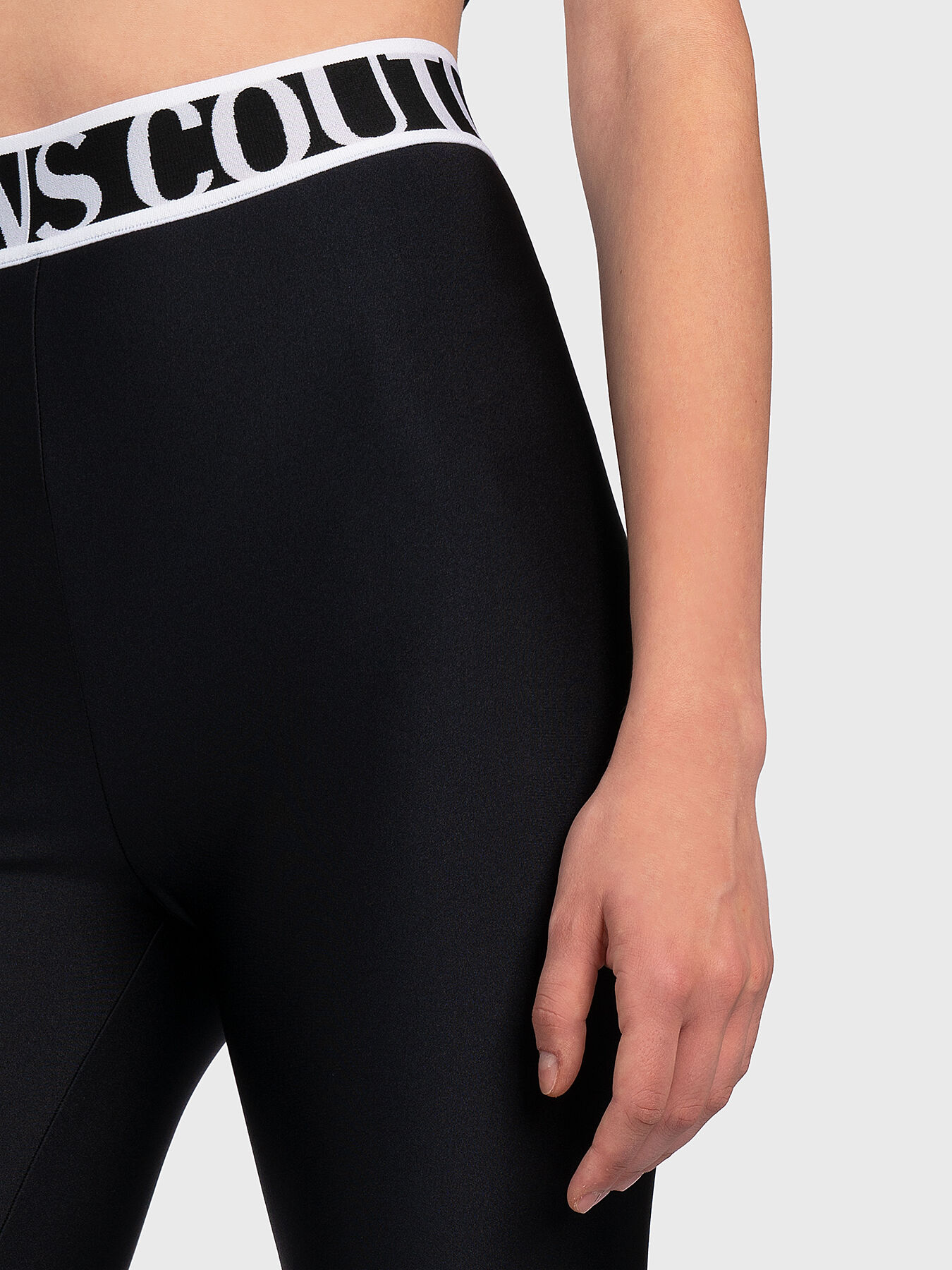 Leggings in black brand VERSACE JEANS COUTURE