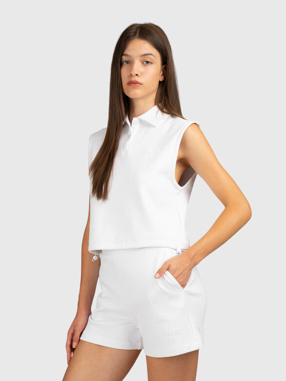Sleeveless polo shirt - 1