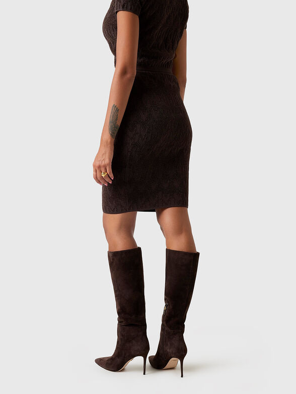 ADELE pencil skirt with monogram - 2