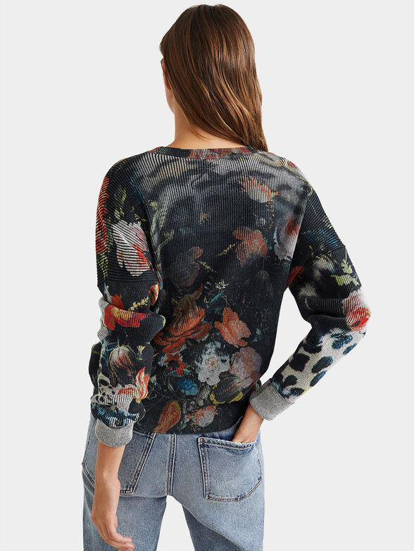 RENJI sweater with leopard print - 2