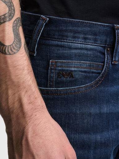 Straight jeans with logo - 4