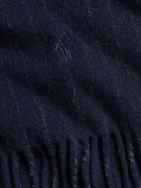 Scarf in dark blue color - 2