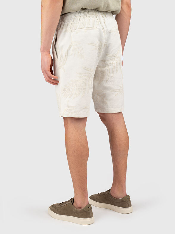 Cotton shorts with floral motifs - 2