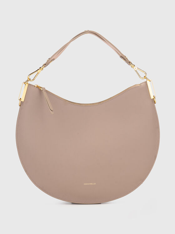 Кожена кросбоди чанта с лого - 1