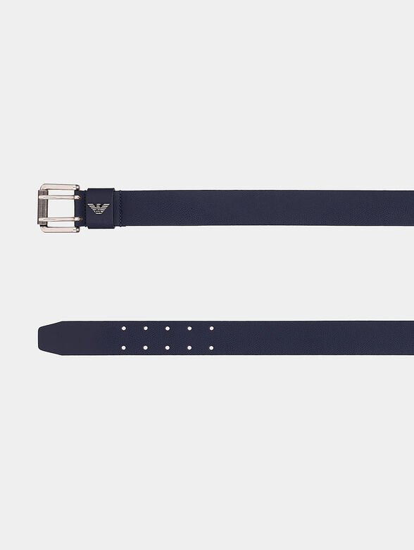 Blue leather belt - 2