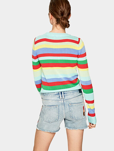 THRASHER RAINBOW Denim shorts - 5