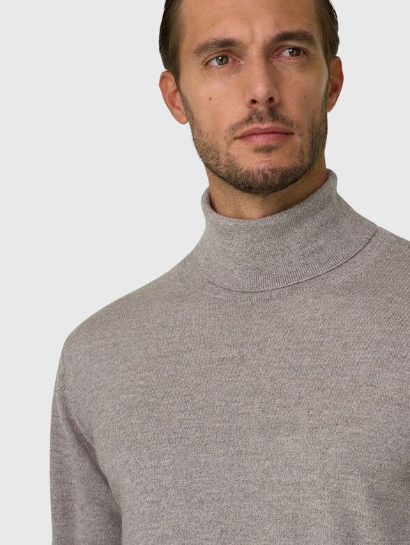 Turtleneck wool  sweater - 4