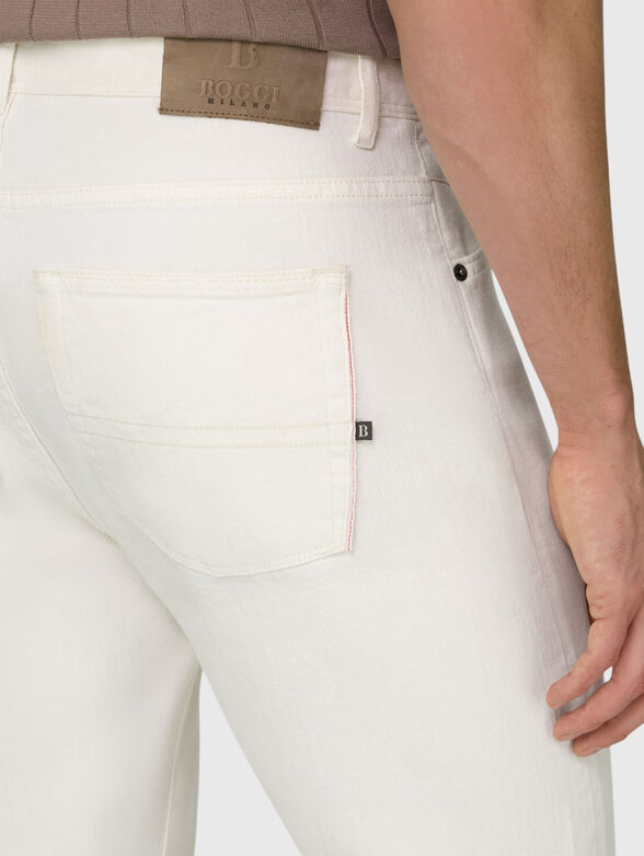 White cotton jeans - 3
