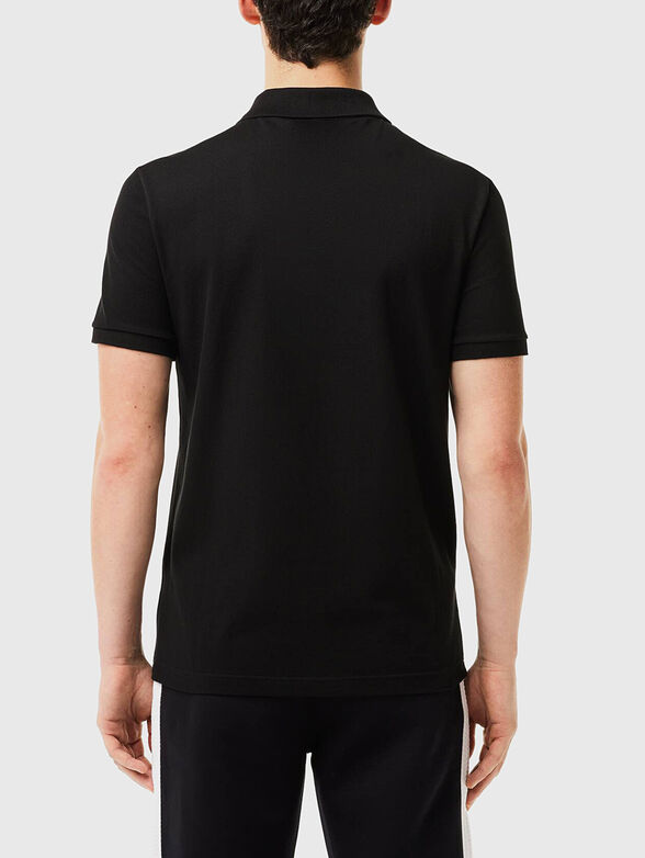 Slim-fit polo shirt in black - 3