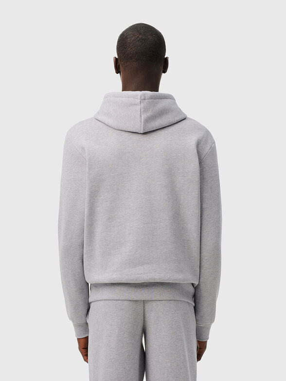 Hooded sweatshirt with logo accent - 3