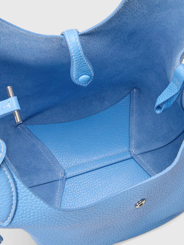 Leather bag with logo detail - 6