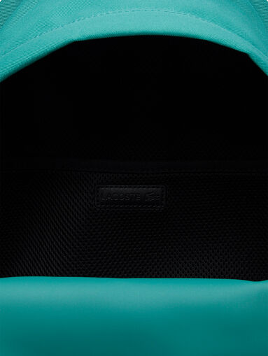 Unisex black backpack with logo detail - 5