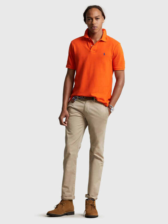 Orange cotton Polo-shirt - 2