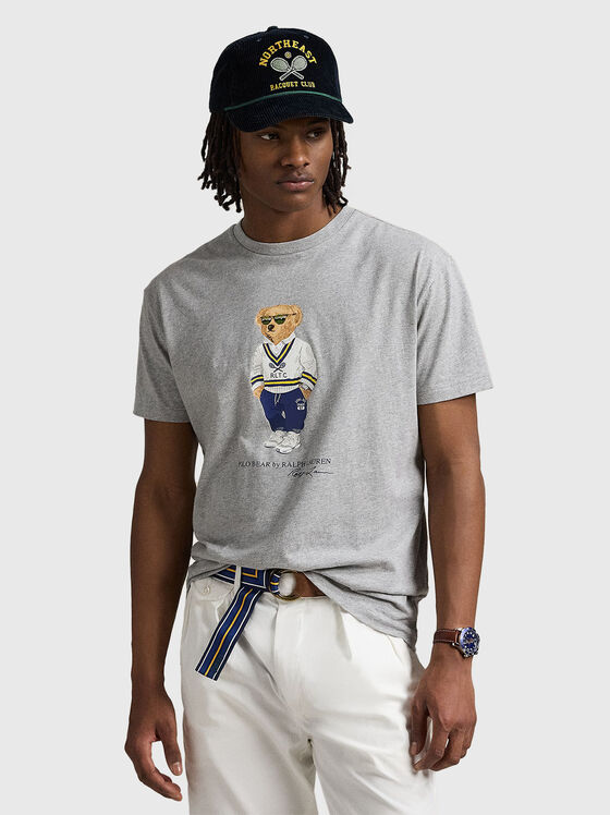 Тениска от памук с Polo Bear принт - 1