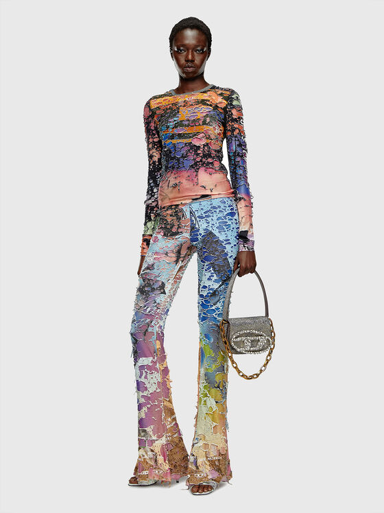 Блестяща чанта 1DR с акцентно лого - 2