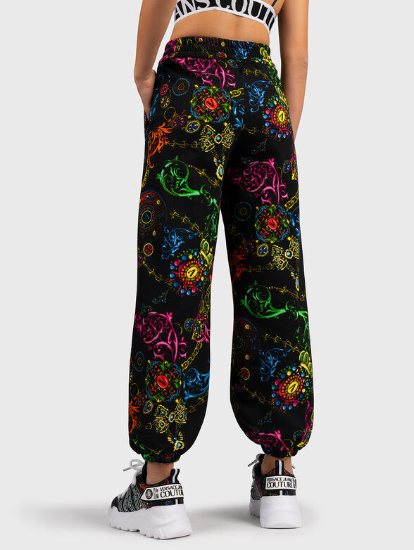 Sports pants with baroque and logo details - 2