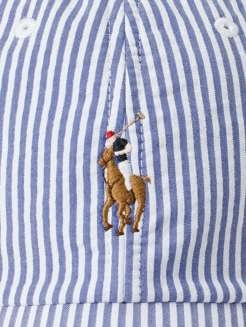 Striped ball cap with embroidery - 3