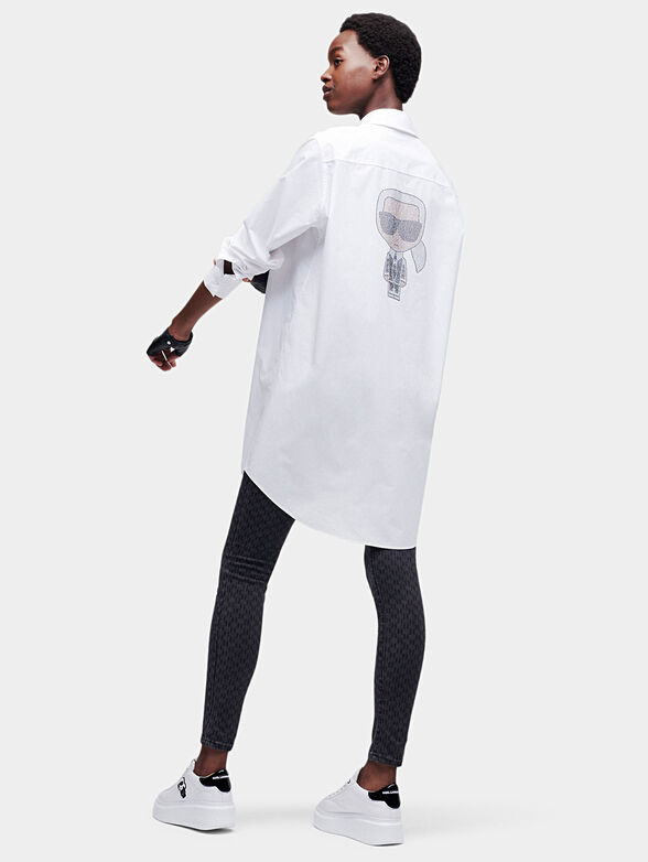 Ikonik Karl shirt with shining crystals - 1