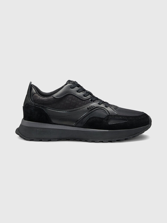 JONAH trainers with textile and leather - 1
