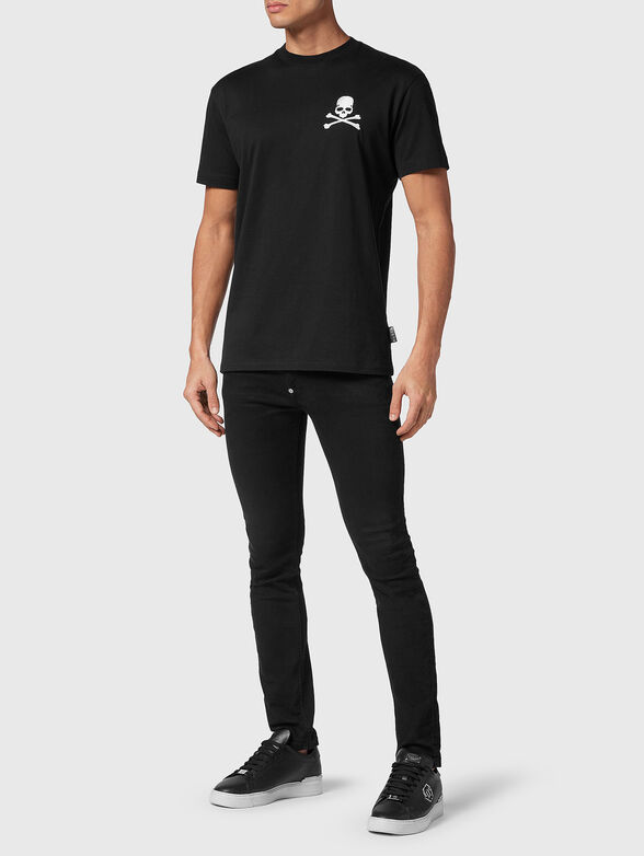 Logo print T-shirt in beige - 2