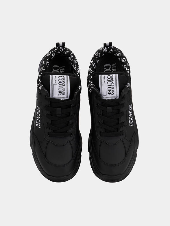 Black sneakers with logo - 5