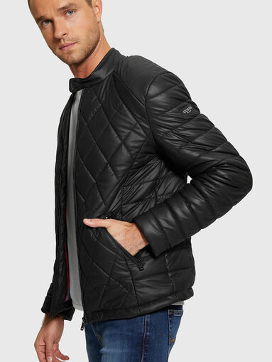 Black quilted jacket  - 4