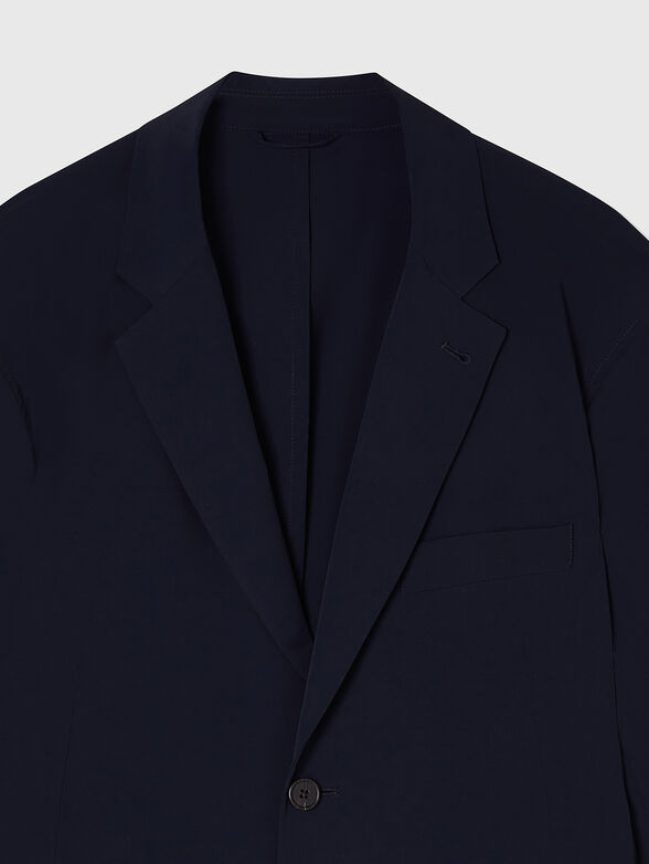 Single-breasted jacket with a V-neck - 4