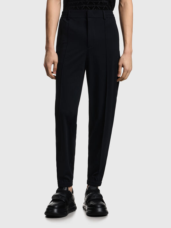 Trousers with elastic waistband - 1