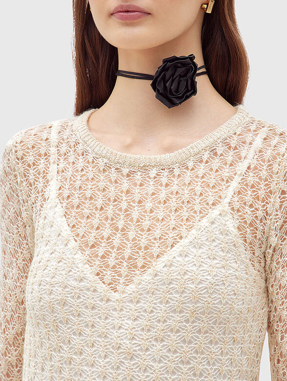 Crochet knit maxi dress - 3